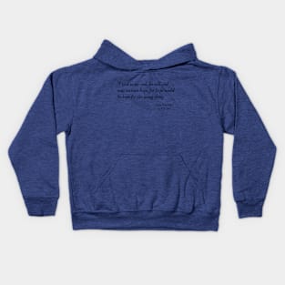 A Quote from "East Coker" by T. S. Eliot Kids Hoodie
